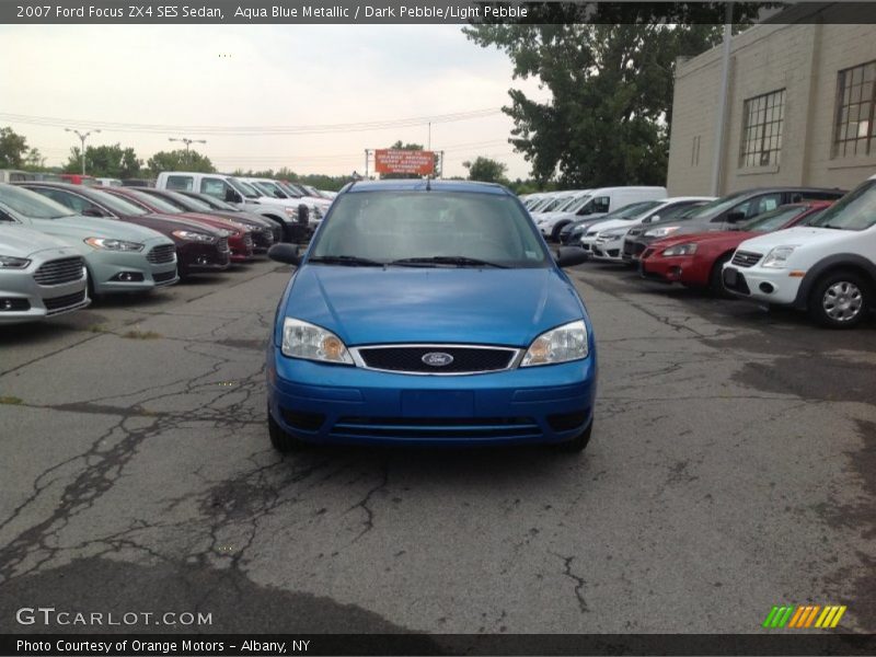 Aqua Blue Metallic / Dark Pebble/Light Pebble 2007 Ford Focus ZX4 SES Sedan