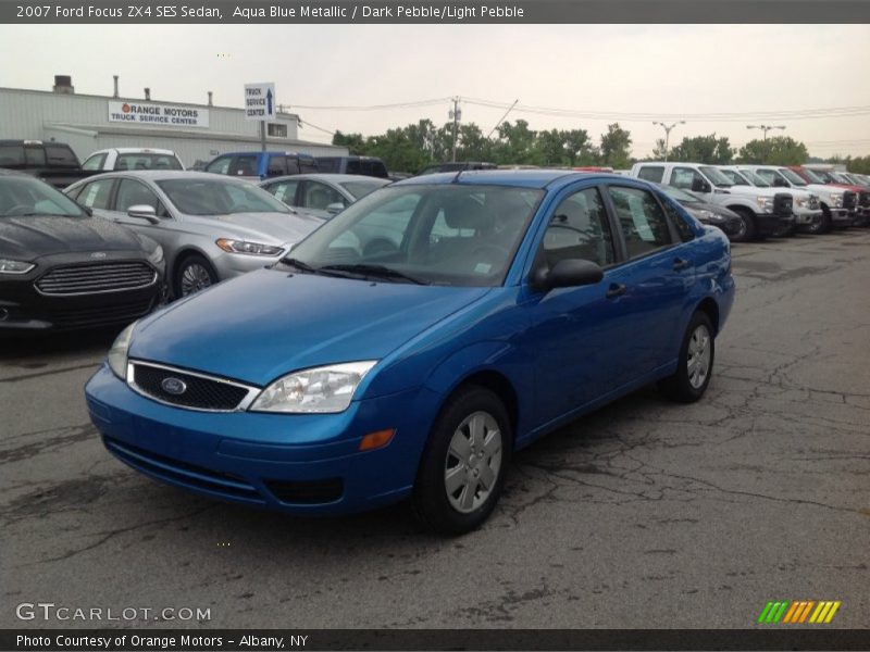 Aqua Blue Metallic / Dark Pebble/Light Pebble 2007 Ford Focus ZX4 SES Sedan