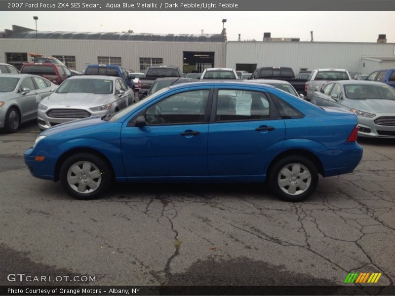 Aqua Blue Metallic / Dark Pebble/Light Pebble 2007 Ford Focus ZX4 SES Sedan