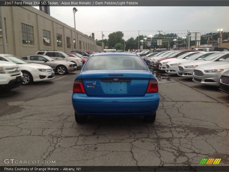 Aqua Blue Metallic / Dark Pebble/Light Pebble 2007 Ford Focus ZX4 SES Sedan
