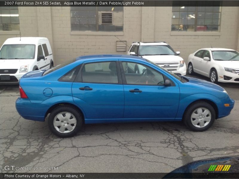 Aqua Blue Metallic / Dark Pebble/Light Pebble 2007 Ford Focus ZX4 SES Sedan