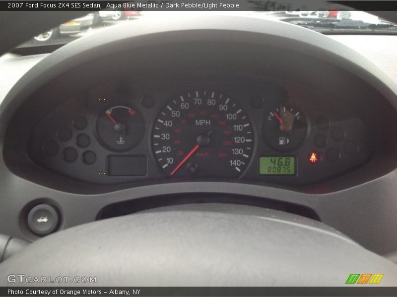 Aqua Blue Metallic / Dark Pebble/Light Pebble 2007 Ford Focus ZX4 SES Sedan