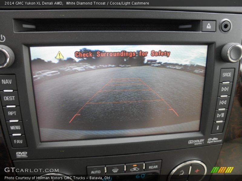 White Diamond Tricoat / Cocoa/Light Cashmere 2014 GMC Yukon XL Denali AWD
