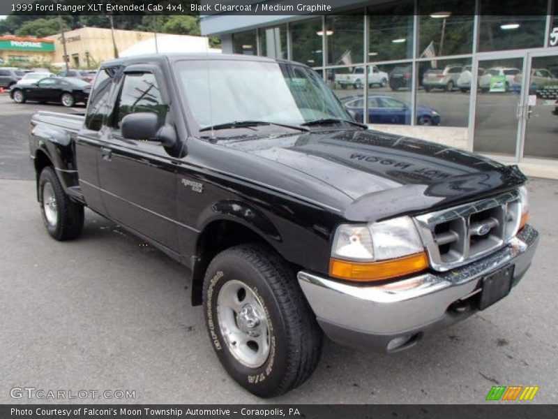 Black Clearcoat / Medium Graphite 1999 Ford Ranger XLT Extended Cab 4x4