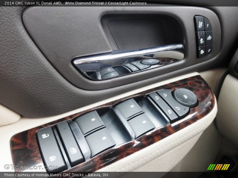 White Diamond Tricoat / Cocoa/Light Cashmere 2014 GMC Yukon XL Denali AWD
