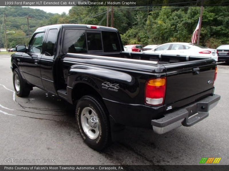 Black Clearcoat / Medium Graphite 1999 Ford Ranger XLT Extended Cab 4x4