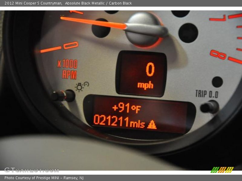 Absolute Black Metallic / Carbon Black 2012 Mini Cooper S Countryman