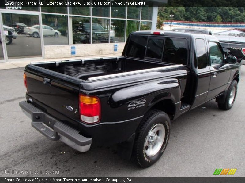 Black Clearcoat / Medium Graphite 1999 Ford Ranger XLT Extended Cab 4x4