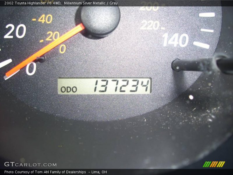 Millennium Silver Metallic / Gray 2002 Toyota Highlander V6 4WD
