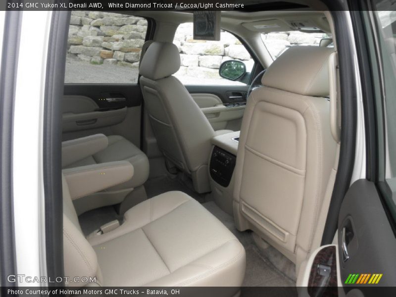 White Diamond Tricoat / Cocoa/Light Cashmere 2014 GMC Yukon XL Denali AWD
