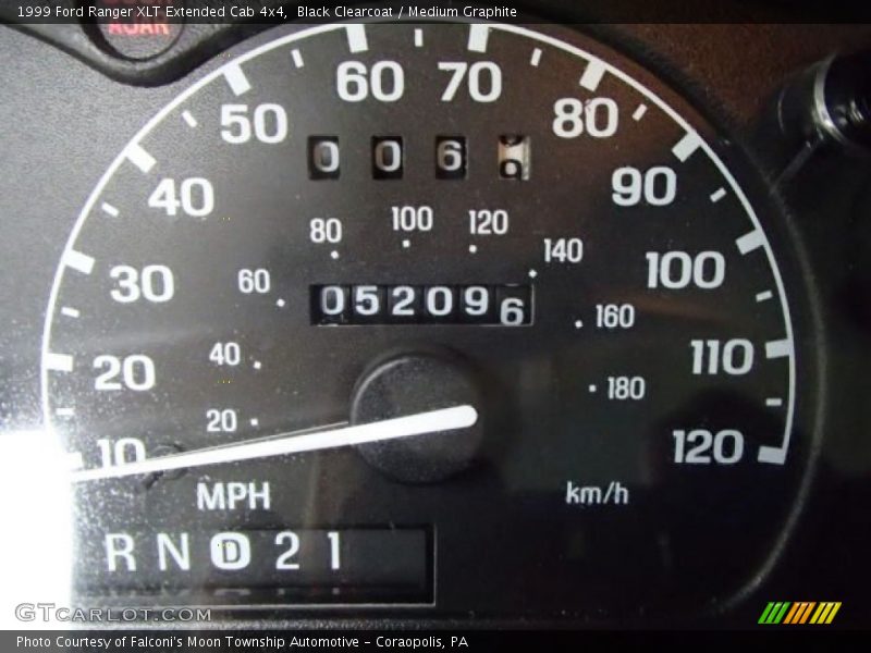 Black Clearcoat / Medium Graphite 1999 Ford Ranger XLT Extended Cab 4x4