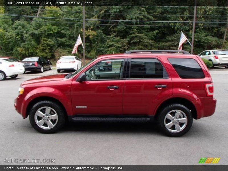 Redfire Metallic / Stone 2008 Ford Escape XLT 4WD