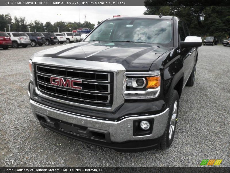 Iridium Metallic / Jet Black 2014 GMC Sierra 1500 SLT Double Cab 4x4