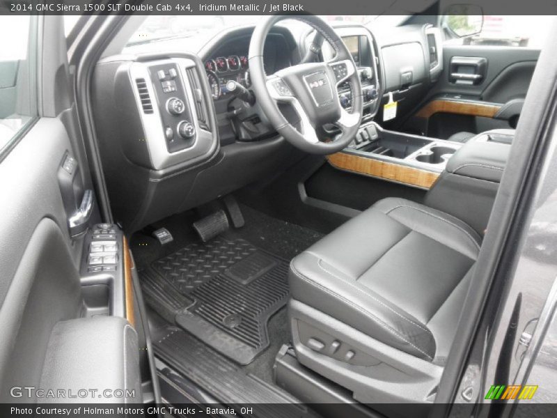 Jet Black Interior - 2014 Sierra 1500 SLT Double Cab 4x4 