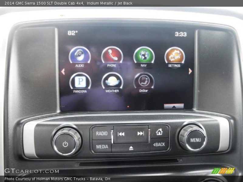 Iridium Metallic / Jet Black 2014 GMC Sierra 1500 SLT Double Cab 4x4