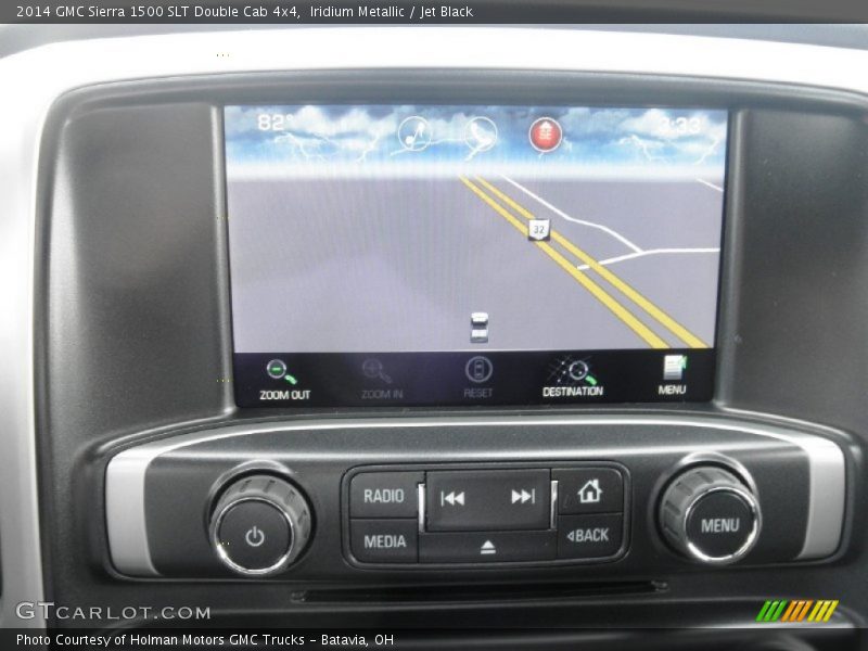 Iridium Metallic / Jet Black 2014 GMC Sierra 1500 SLT Double Cab 4x4