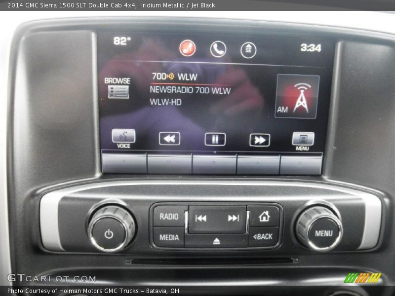 Iridium Metallic / Jet Black 2014 GMC Sierra 1500 SLT Double Cab 4x4