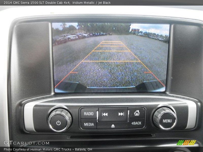Iridium Metallic / Jet Black 2014 GMC Sierra 1500 SLT Double Cab 4x4