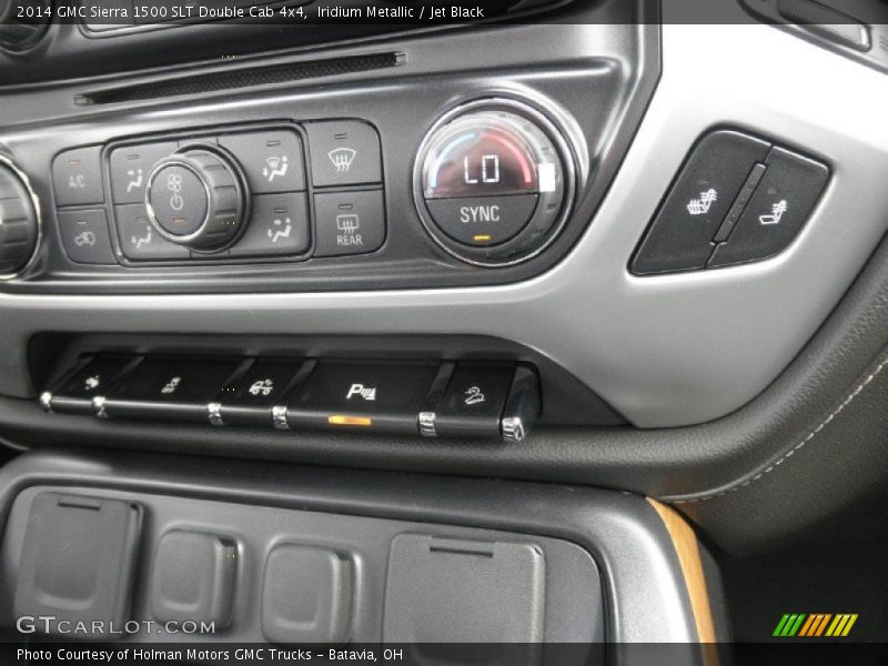 Iridium Metallic / Jet Black 2014 GMC Sierra 1500 SLT Double Cab 4x4