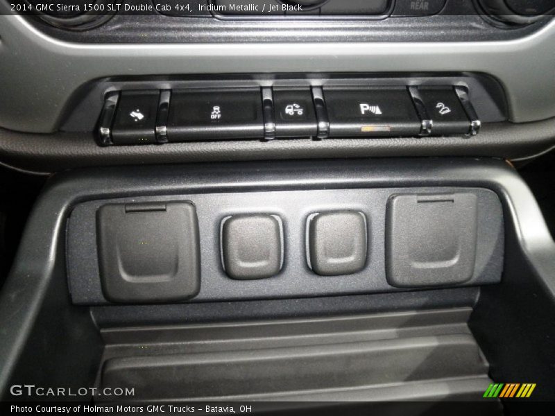 Iridium Metallic / Jet Black 2014 GMC Sierra 1500 SLT Double Cab 4x4