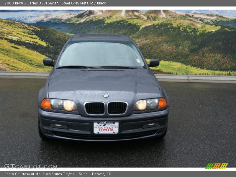 Steel Grey Metallic / Black 2000 BMW 3 Series 323i Sedan