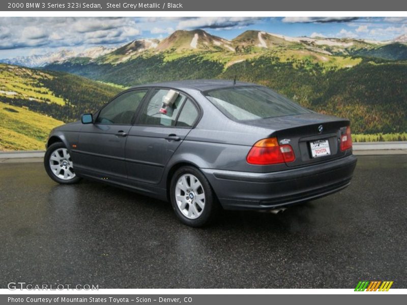 Steel Grey Metallic / Black 2000 BMW 3 Series 323i Sedan