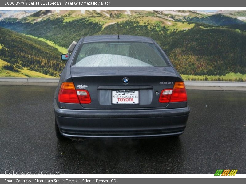 Steel Grey Metallic / Black 2000 BMW 3 Series 323i Sedan