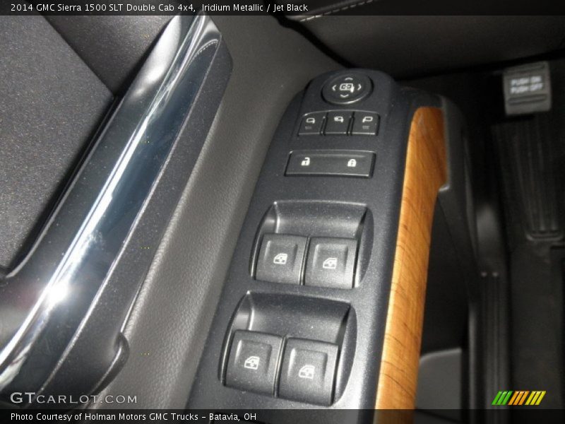 Iridium Metallic / Jet Black 2014 GMC Sierra 1500 SLT Double Cab 4x4