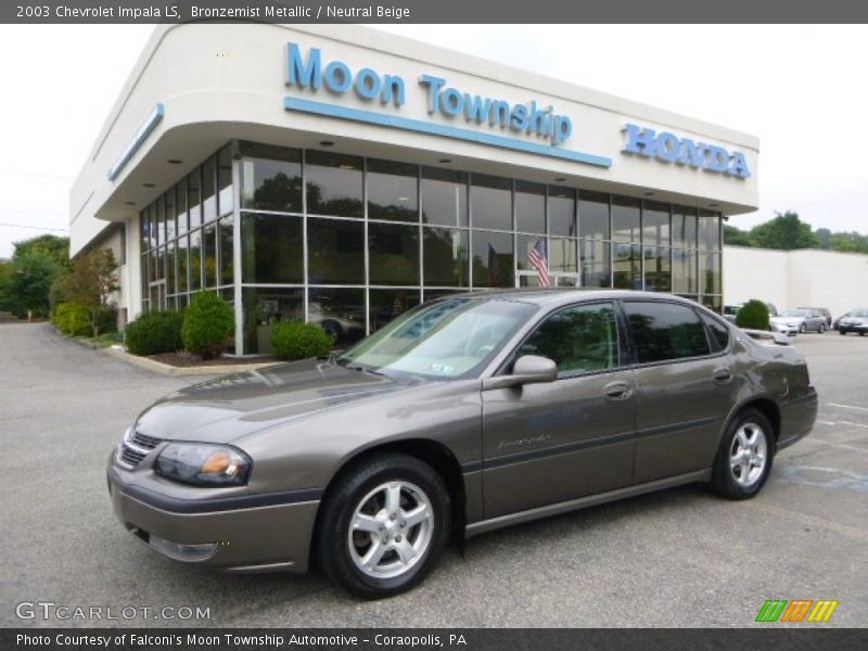 Bronzemist Metallic / Neutral Beige 2003 Chevrolet Impala LS
