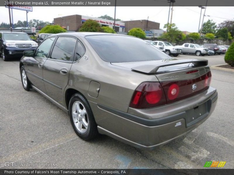 Bronzemist Metallic / Neutral Beige 2003 Chevrolet Impala LS