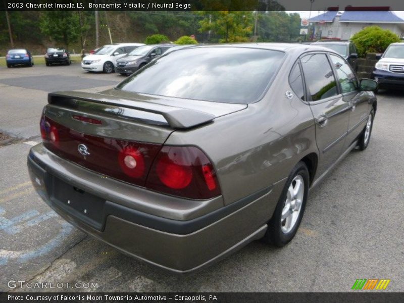 Bronzemist Metallic / Neutral Beige 2003 Chevrolet Impala LS