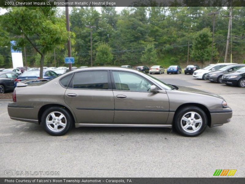 Bronzemist Metallic / Neutral Beige 2003 Chevrolet Impala LS