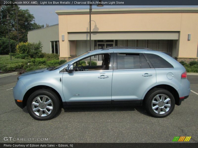 Light Ice Blue Metallic / Charcoal Black/Medium Light Stone 2008 Lincoln MKX AWD