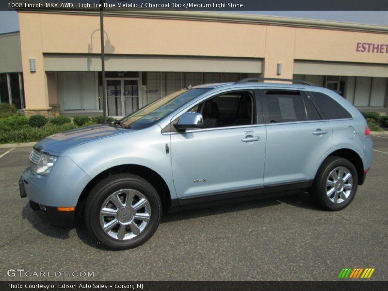 Light Ice Blue Metallic / Charcoal Black/Medium Light Stone 2008 Lincoln MKX AWD