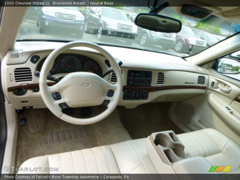 Bronzemist Metallic / Neutral Beige 2003 Chevrolet Impala LS