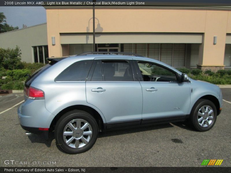 Light Ice Blue Metallic / Charcoal Black/Medium Light Stone 2008 Lincoln MKX AWD