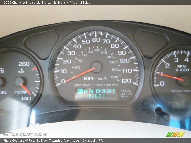 Bronzemist Metallic / Neutral Beige 2003 Chevrolet Impala LS