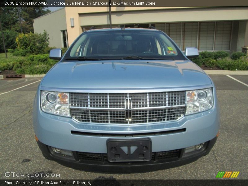 Light Ice Blue Metallic / Charcoal Black/Medium Light Stone 2008 Lincoln MKX AWD