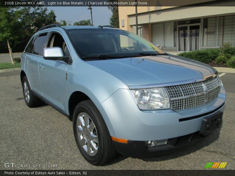 Light Ice Blue Metallic / Charcoal Black/Medium Light Stone 2008 Lincoln MKX AWD