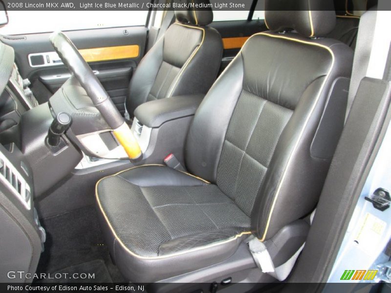 Light Ice Blue Metallic / Charcoal Black/Medium Light Stone 2008 Lincoln MKX AWD