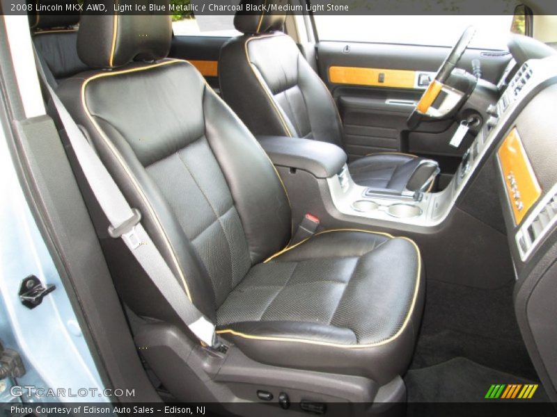 Light Ice Blue Metallic / Charcoal Black/Medium Light Stone 2008 Lincoln MKX AWD