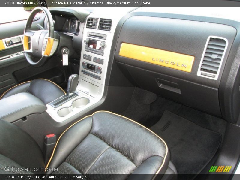 Light Ice Blue Metallic / Charcoal Black/Medium Light Stone 2008 Lincoln MKX AWD