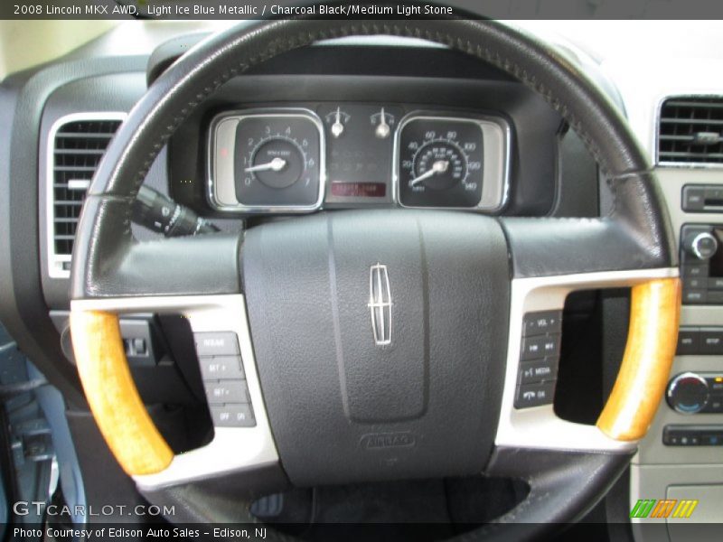 Light Ice Blue Metallic / Charcoal Black/Medium Light Stone 2008 Lincoln MKX AWD