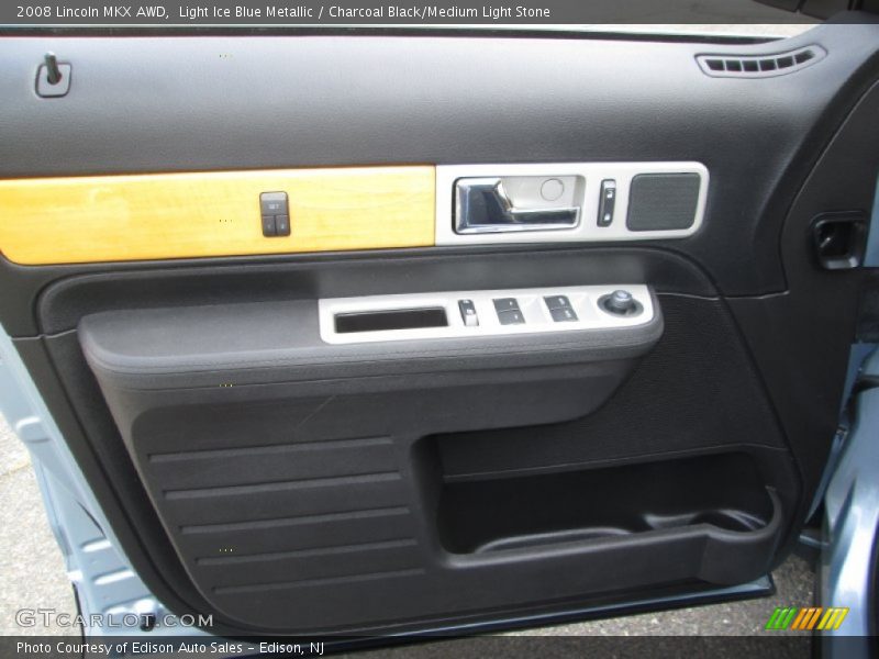 Light Ice Blue Metallic / Charcoal Black/Medium Light Stone 2008 Lincoln MKX AWD