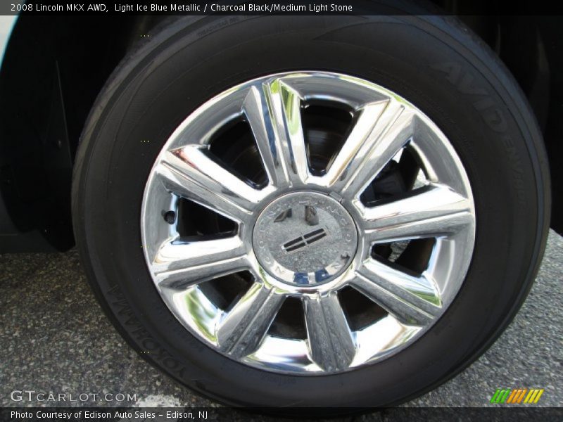 Light Ice Blue Metallic / Charcoal Black/Medium Light Stone 2008 Lincoln MKX AWD