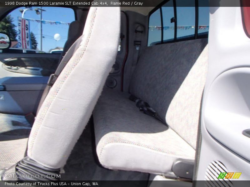 Flame Red / Gray 1998 Dodge Ram 1500 Laramie SLT Extended Cab 4x4