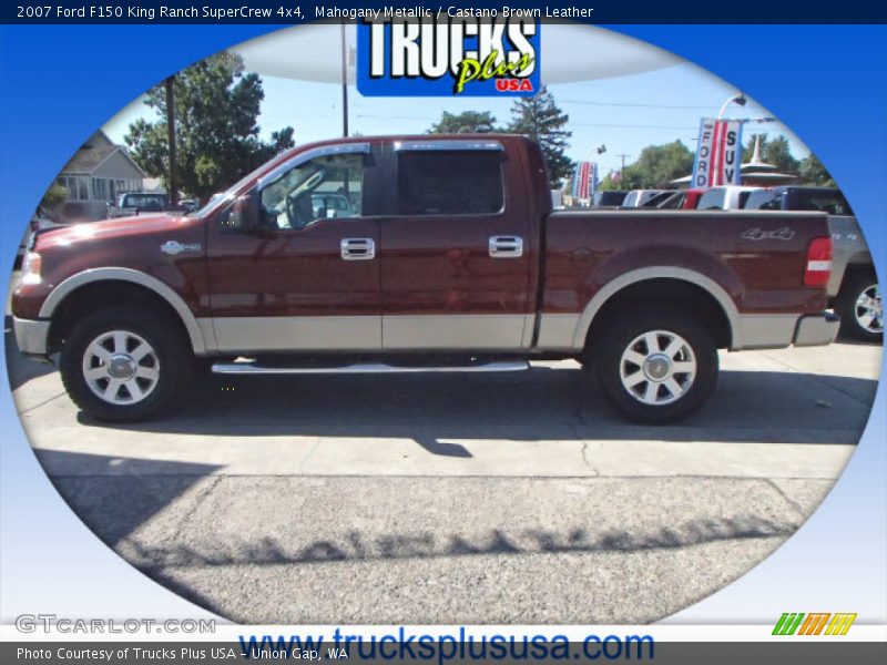 Mahogany Metallic / Castano Brown Leather 2007 Ford F150 King Ranch SuperCrew 4x4