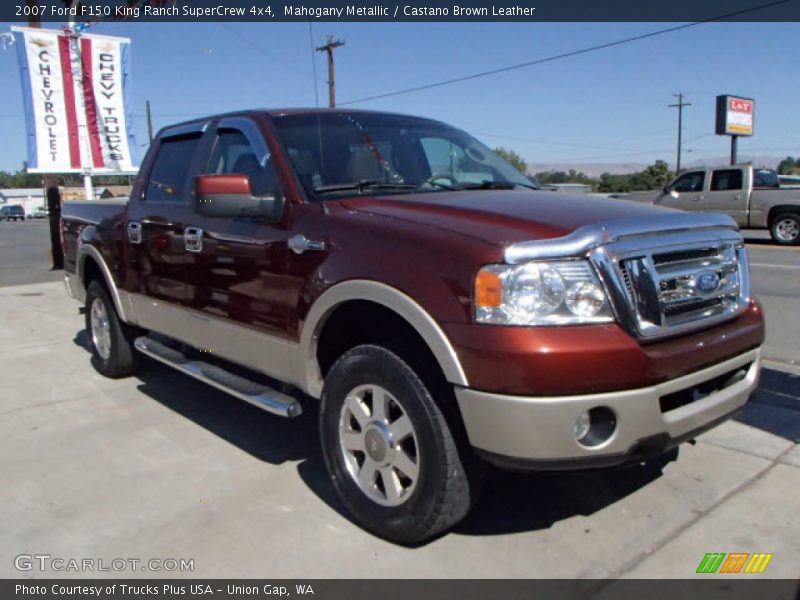 Mahogany Metallic / Castano Brown Leather 2007 Ford F150 King Ranch SuperCrew 4x4