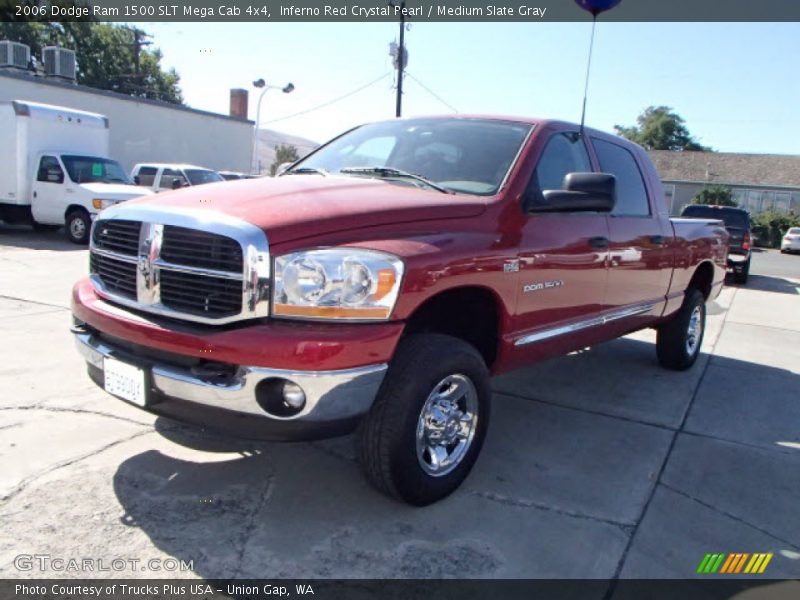 Inferno Red Crystal Pearl / Medium Slate Gray 2006 Dodge Ram 1500 SLT Mega Cab 4x4