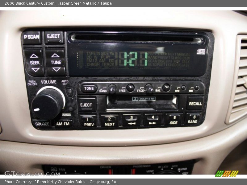 Jasper Green Metallic / Taupe 2000 Buick Century Custom